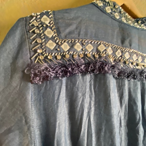 Boston Proper NWT Chambray Dress SZ 10 - Picture 8 of 12